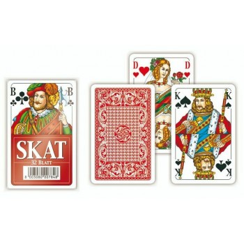 Modiano Skat žaidimų kortos (raudonos)